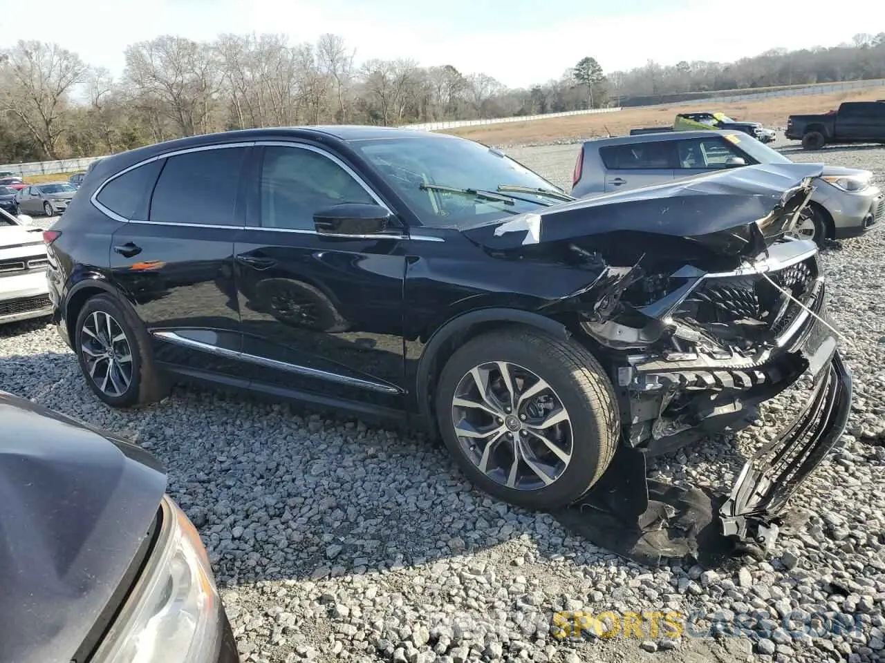 4 fotografías del automóvil dañado 5J8YD9H42NL010491 ACURA MDX 2022