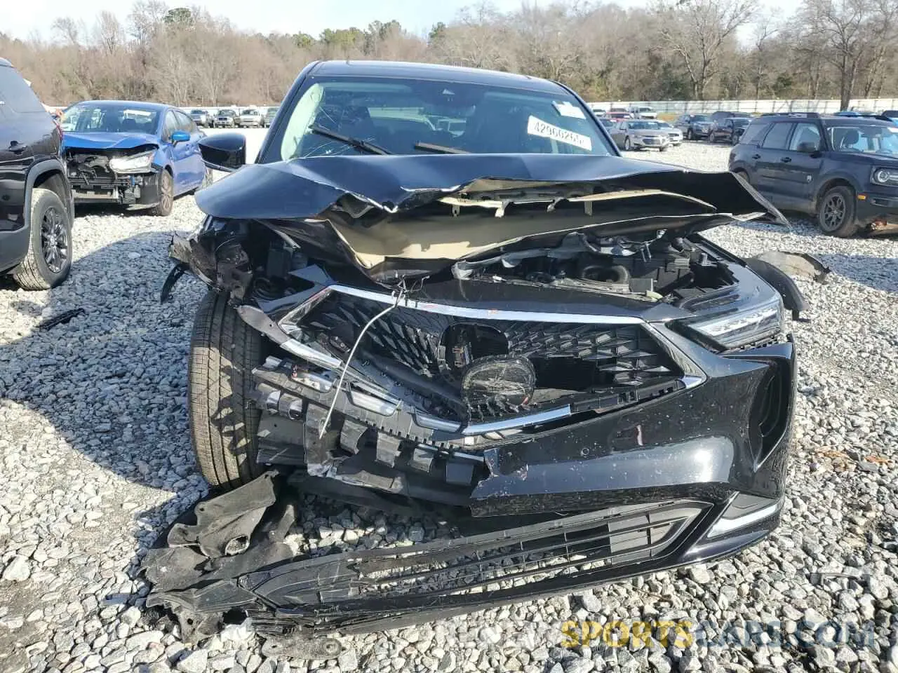 5 fotografías del automóvil dañado 5J8YD9H42NL010491 ACURA MDX 2022