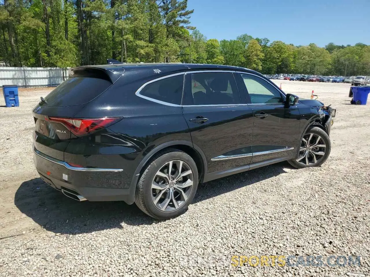 3 fotografías del automóvil dañado 5J8YD9H44NL001310 ACURA MDX 2022