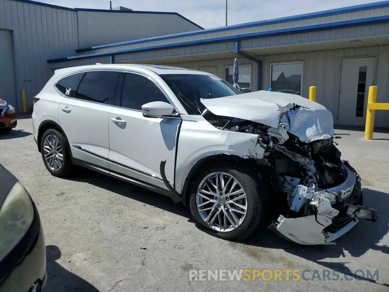 4 fotografías del automóvil dañado 5J8YD9H44NL011593 ACURA MDX 2022