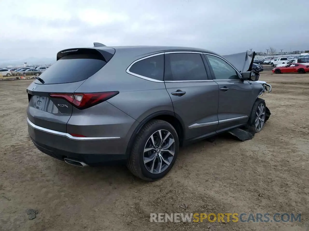 3 fotografías del automóvil dañado 5J8YD9H46NL001020 ACURA MDX 2022