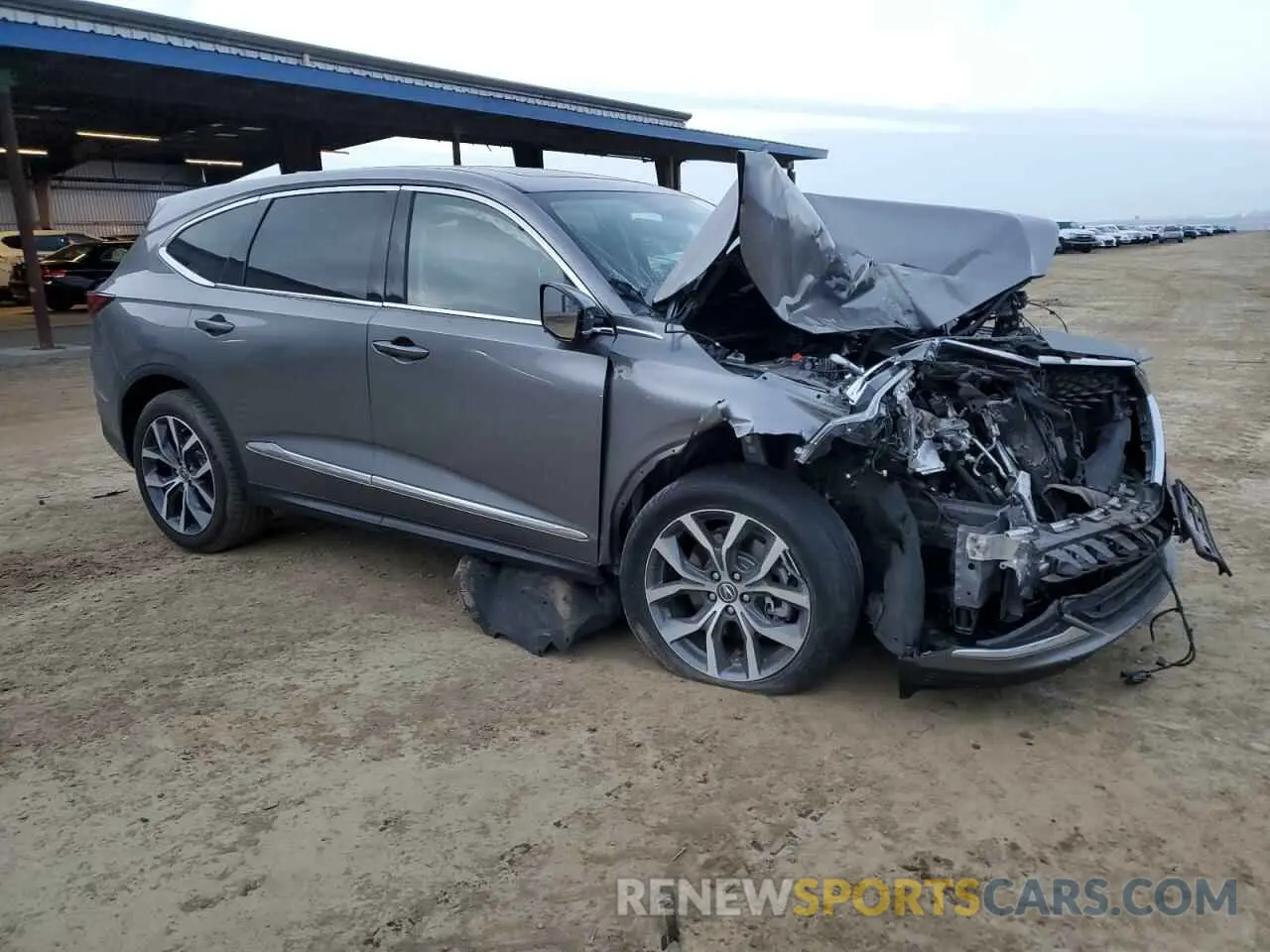 4 fotografías del automóvil dañado 5J8YD9H46NL001020 ACURA MDX 2022
