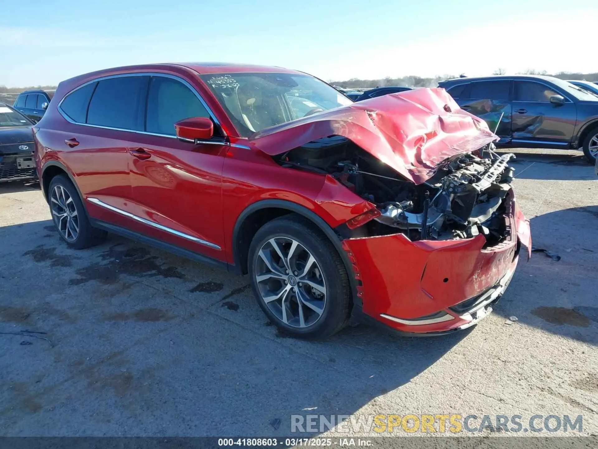 1 fotografías del automóvil dañado 5J8YD9H49NL002095 ACURA MDX 2022