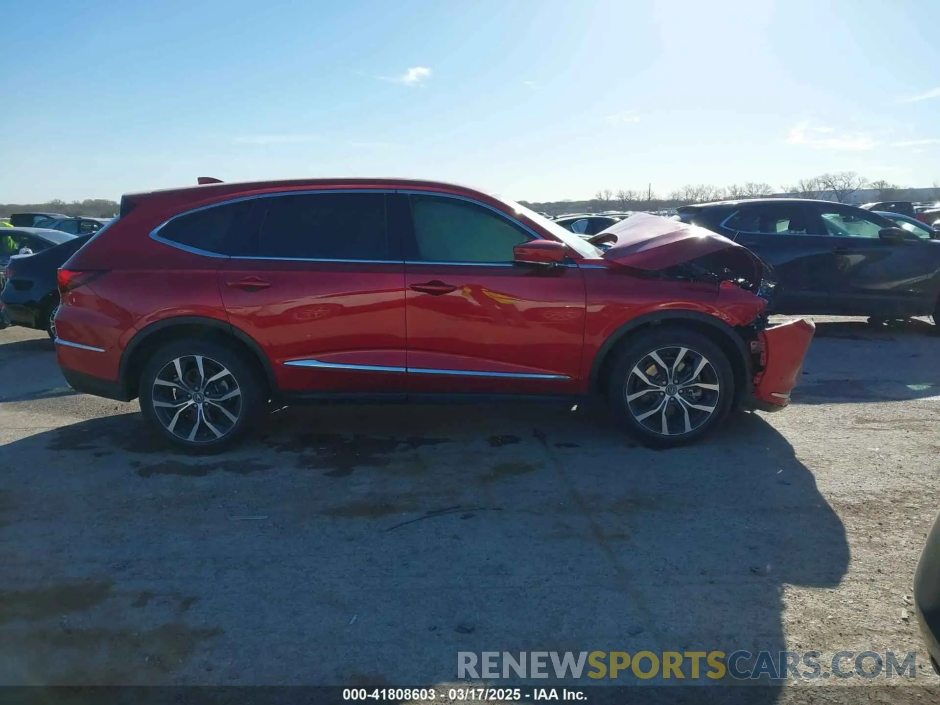 13 fotografías del automóvil dañado 5J8YD9H49NL002095 ACURA MDX 2022