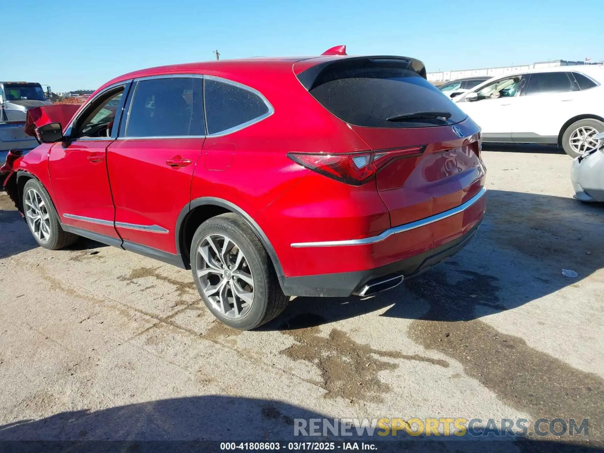 3 fotografías del automóvil dañado 5J8YD9H49NL002095 ACURA MDX 2022