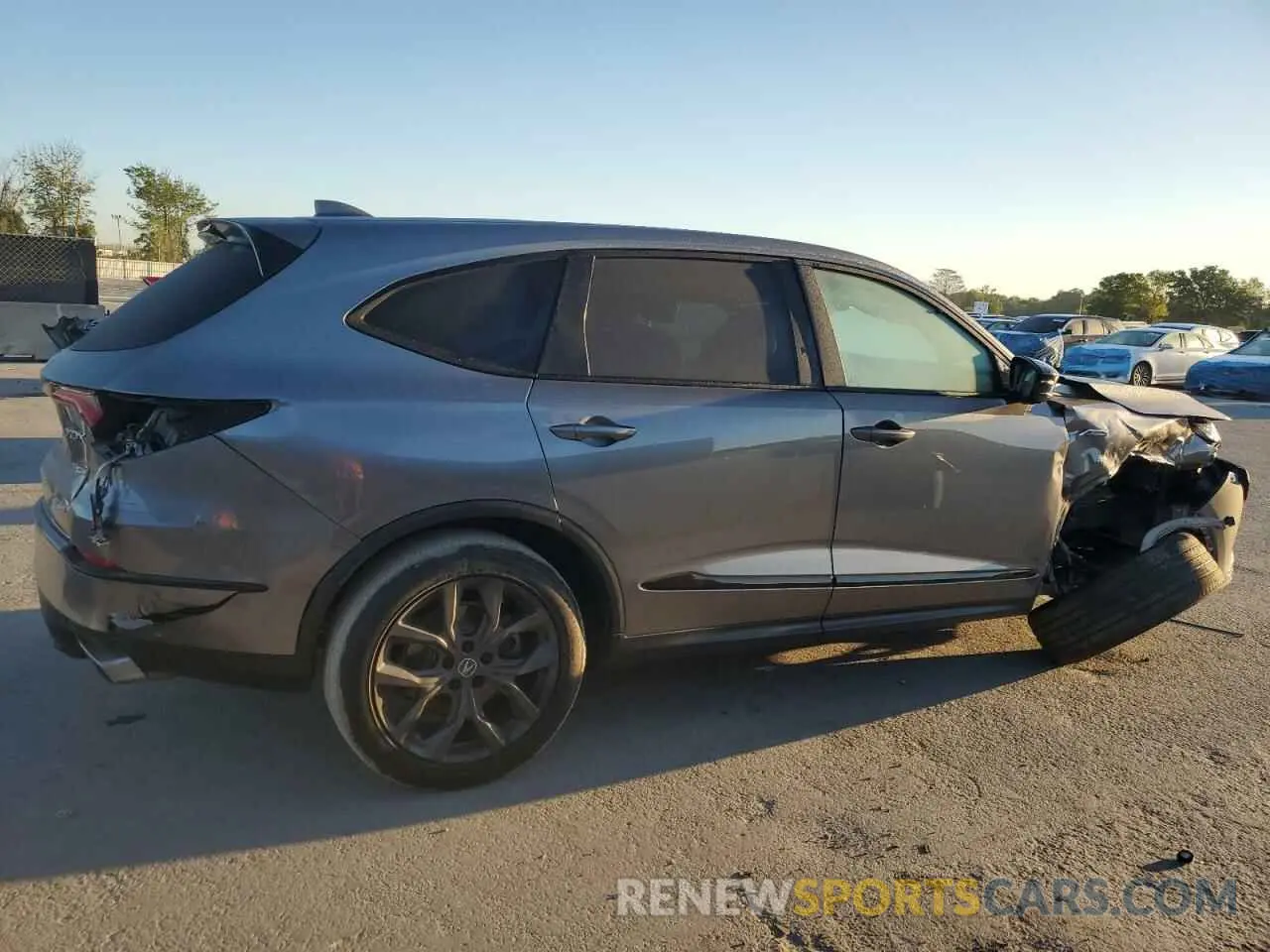 3 fotografías del automóvil dañado 5J8YE1H01NL019968 ACURA MDX 2022
