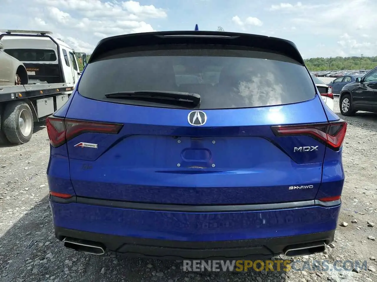 6 fotografías del automóvil dañado 5J8YE1H03NL007210 ACURA MDX 2022