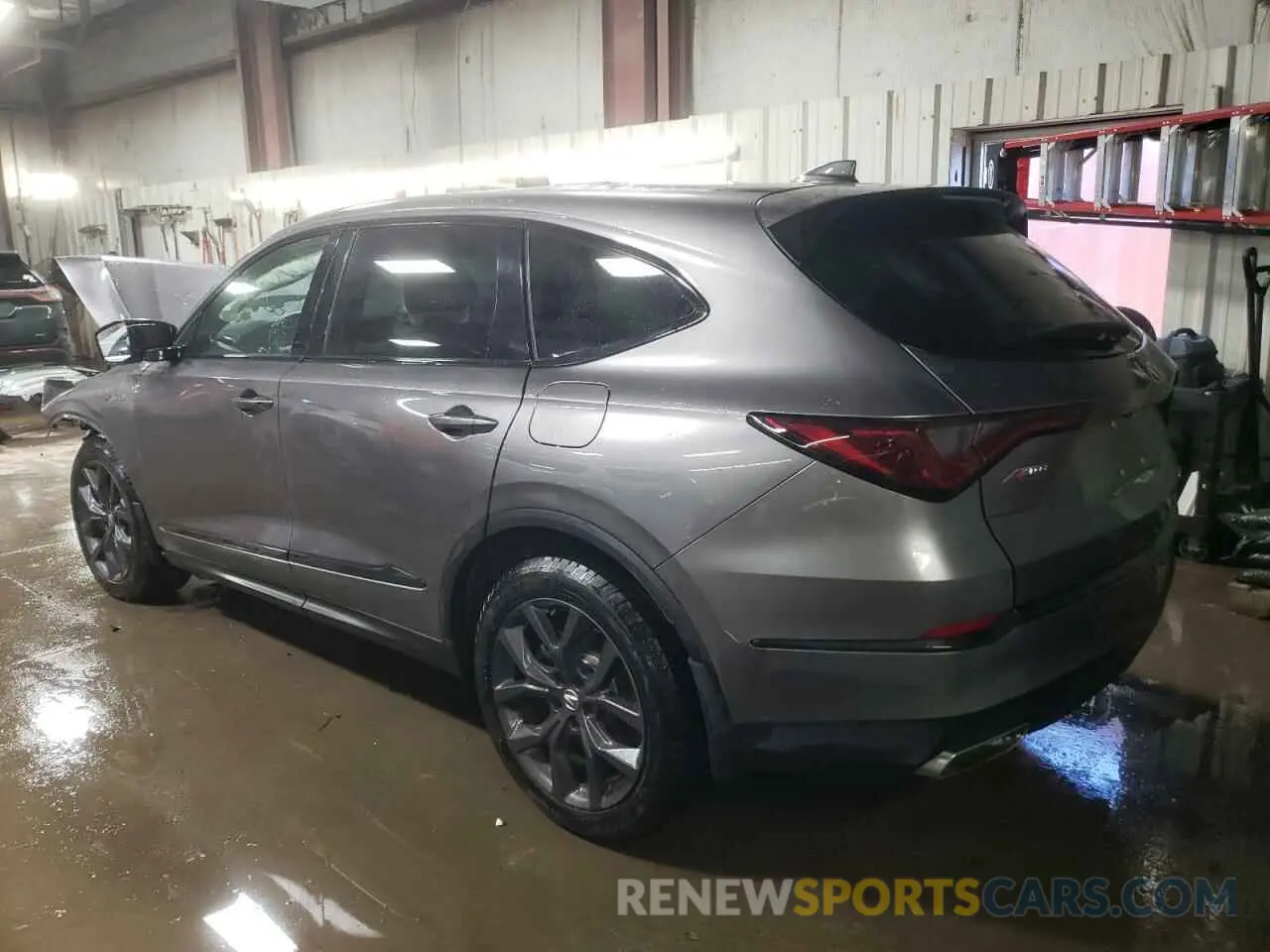 2 fotografías del automóvil dañado 5J8YE1H05NL035509 ACURA MDX 2022