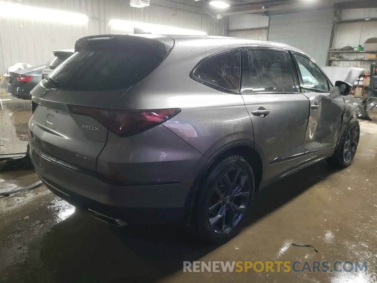 3 fotografías del automóvil dañado 5J8YE1H05NL035509 ACURA MDX 2022