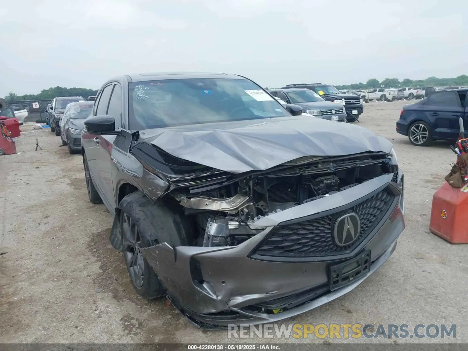 1 fotografías del automóvil dañado 5J8YE1H06NL050763 ACURA MDX 2022