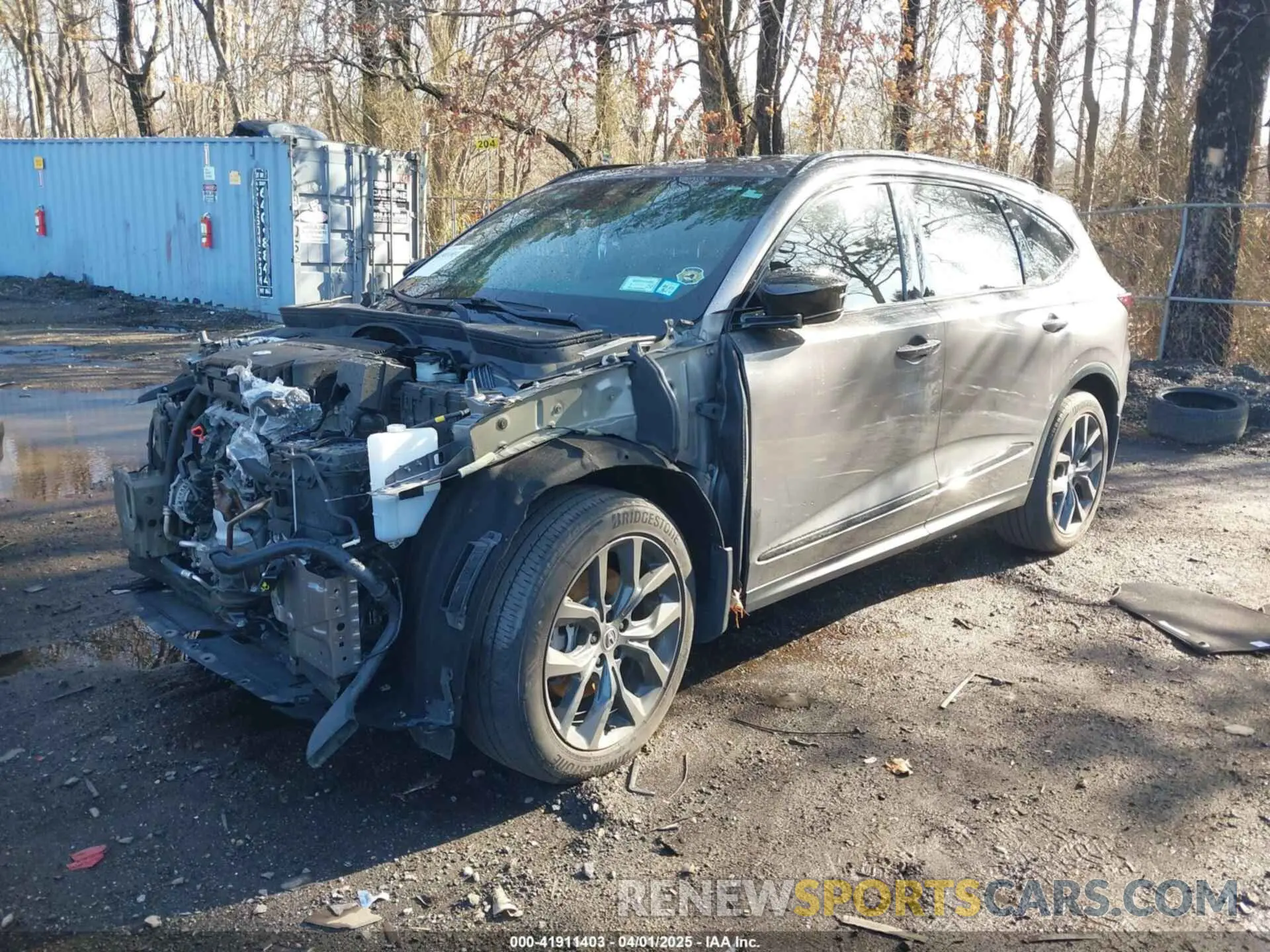 2 fotografías del automóvil dañado 5J8YE1H09NL035478 ACURA MDX 2022