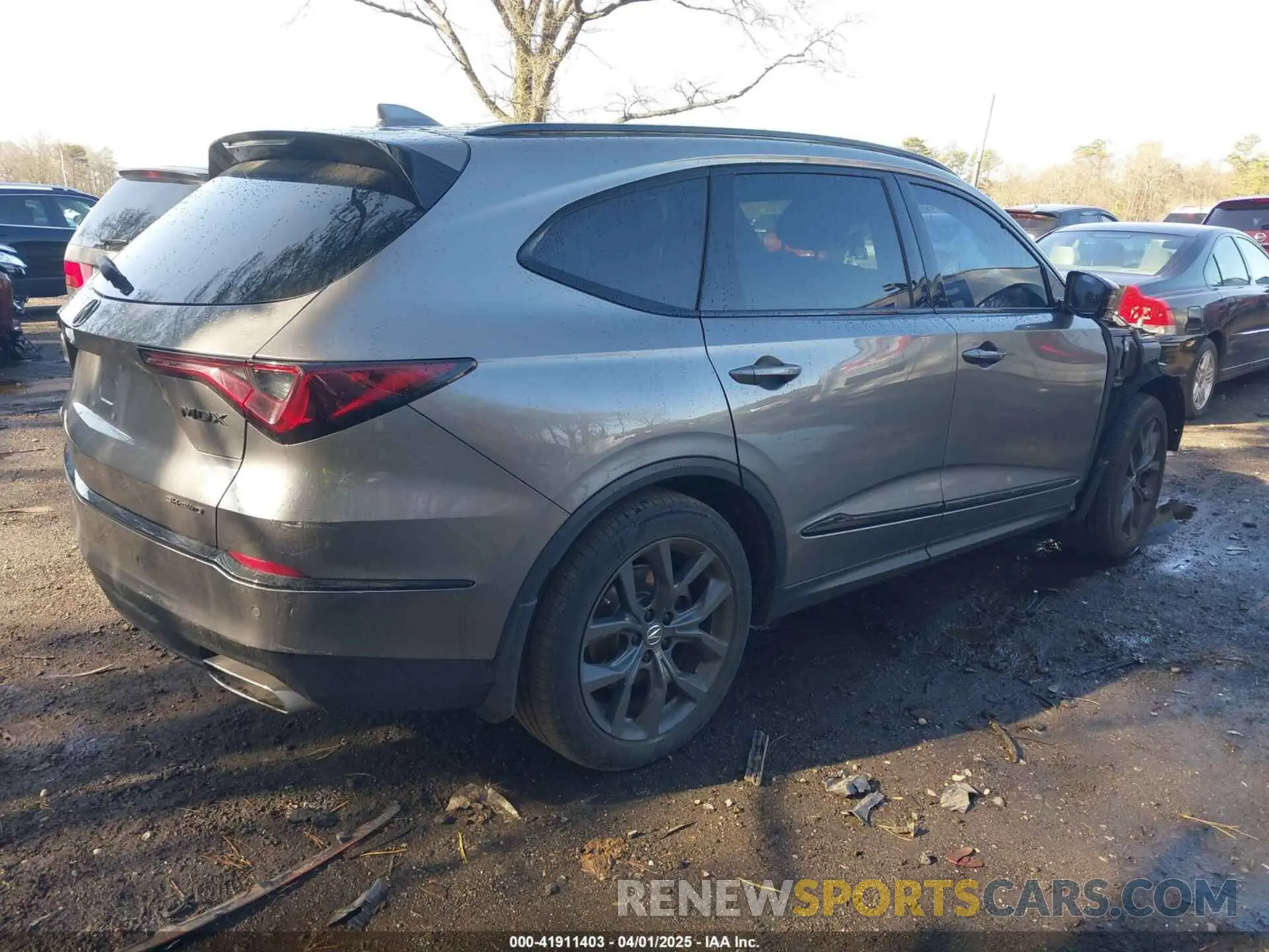 4 fotografías del automóvil dañado 5J8YE1H09NL035478 ACURA MDX 2022