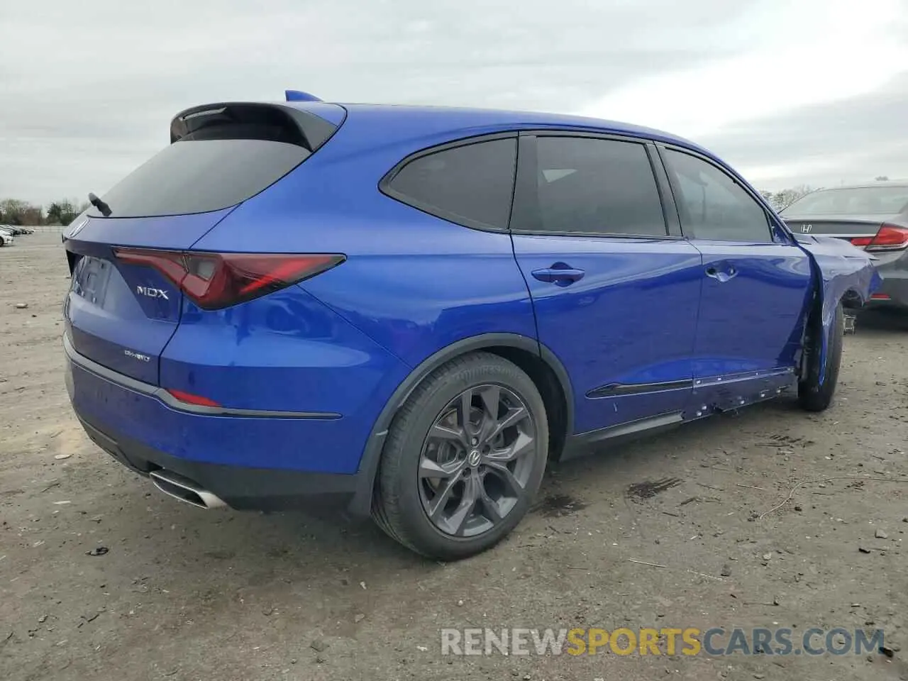 3 fotografías del automóvil dañado 5J8YE1H0XNL035540 ACURA MDX 2022