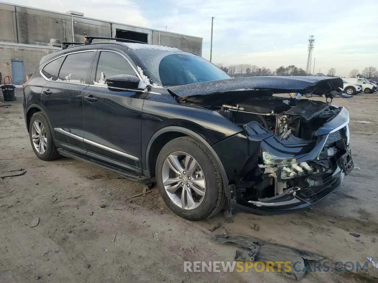 4 fotografías del automóvil dañado 5J8YE1H30NL022211 ACURA MDX 2022