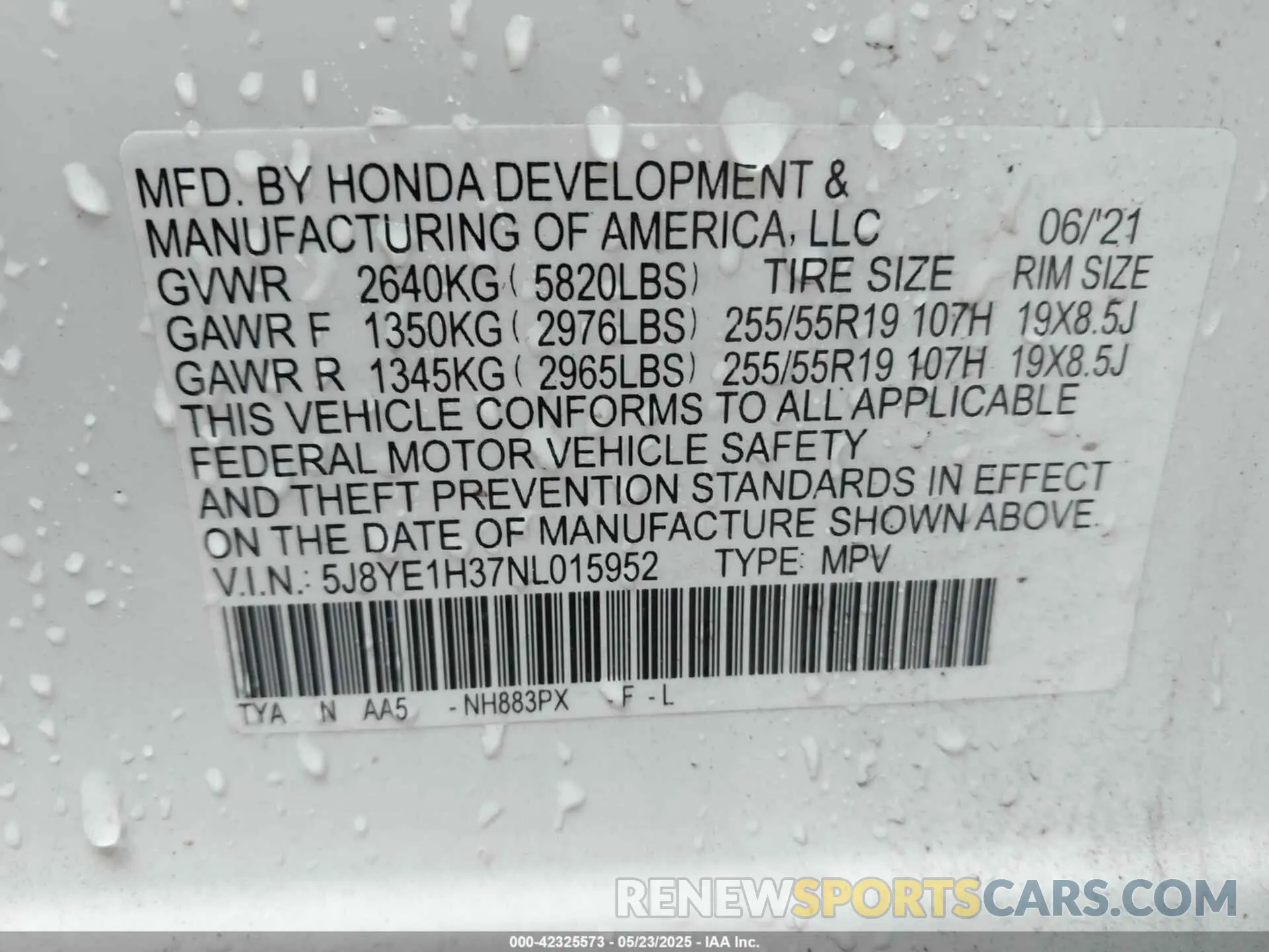 9 fotografías del automóvil dañado 5J8YE1H37NL015952 ACURA MDX 2022