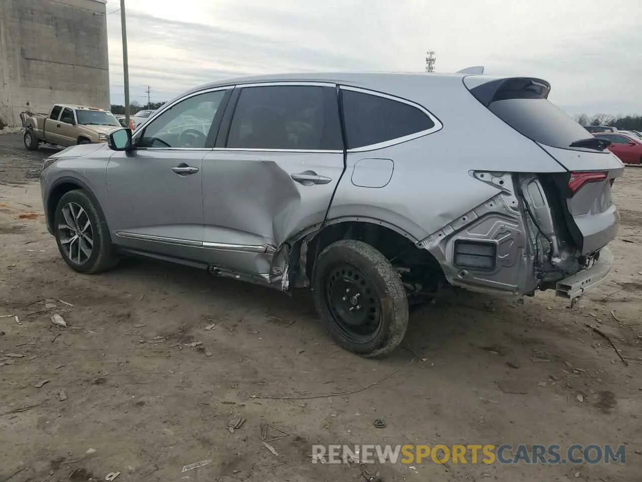 2 fotografías del automóvil dañado 5J8YE1H40NL010343 ACURA MDX 2022