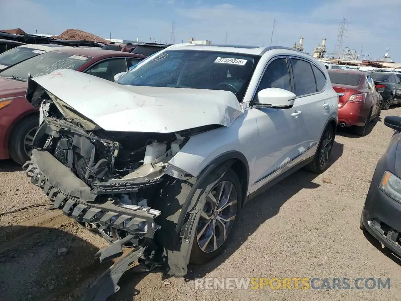 1 fotografías del automóvil dañado 5J8YE1H41NL020797 ACURA MDX 2022
