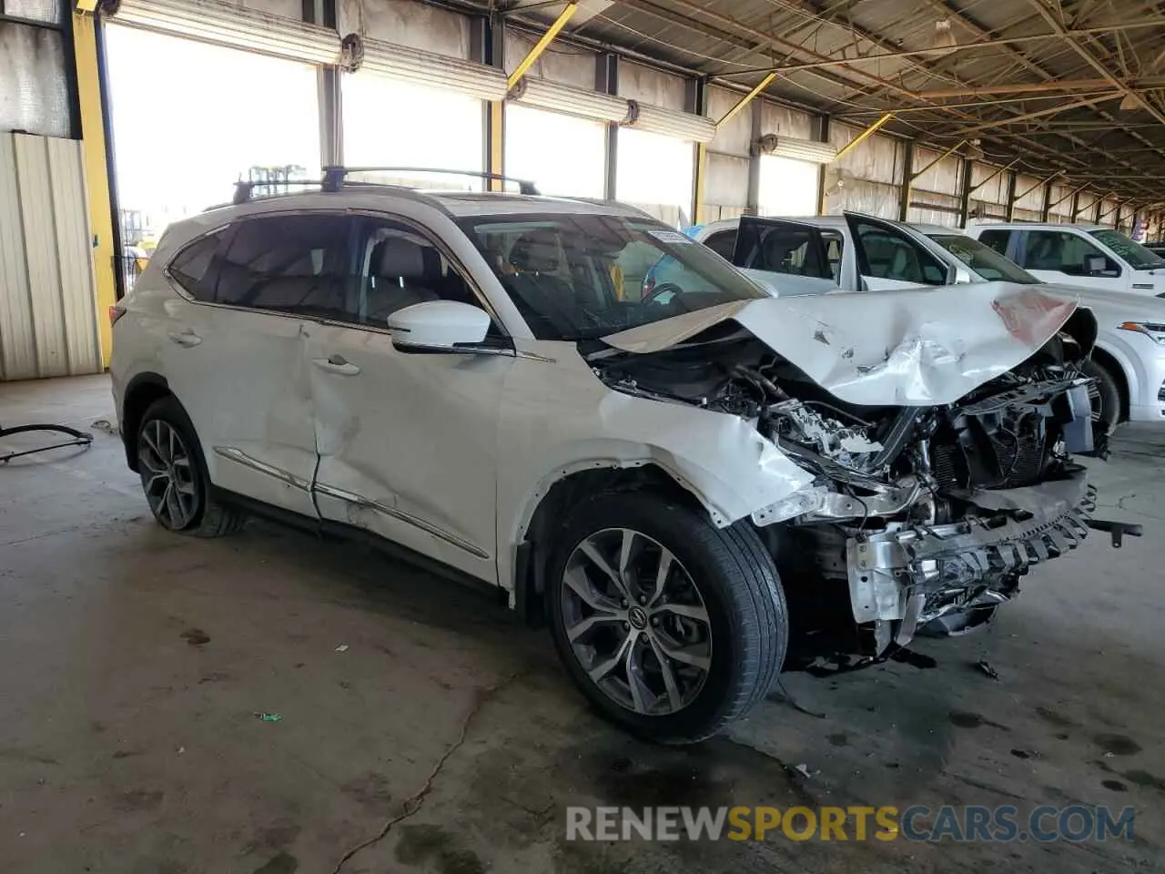 4 fotografías del automóvil dañado 5J8YE1H41NL020797 ACURA MDX 2022