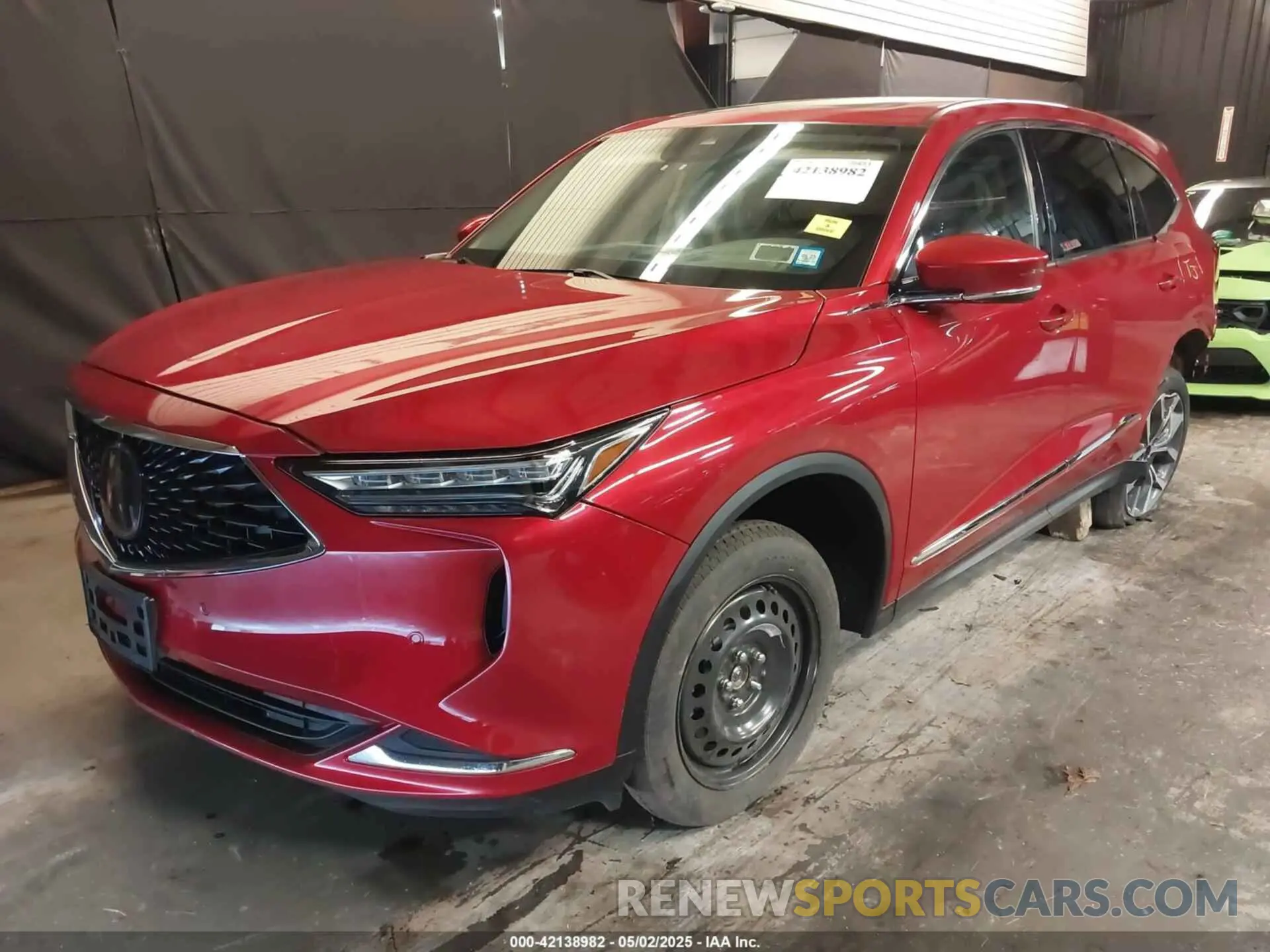 2 fotografías del automóvil dañado 5J8YE1H42NL039388 ACURA MDX 2022