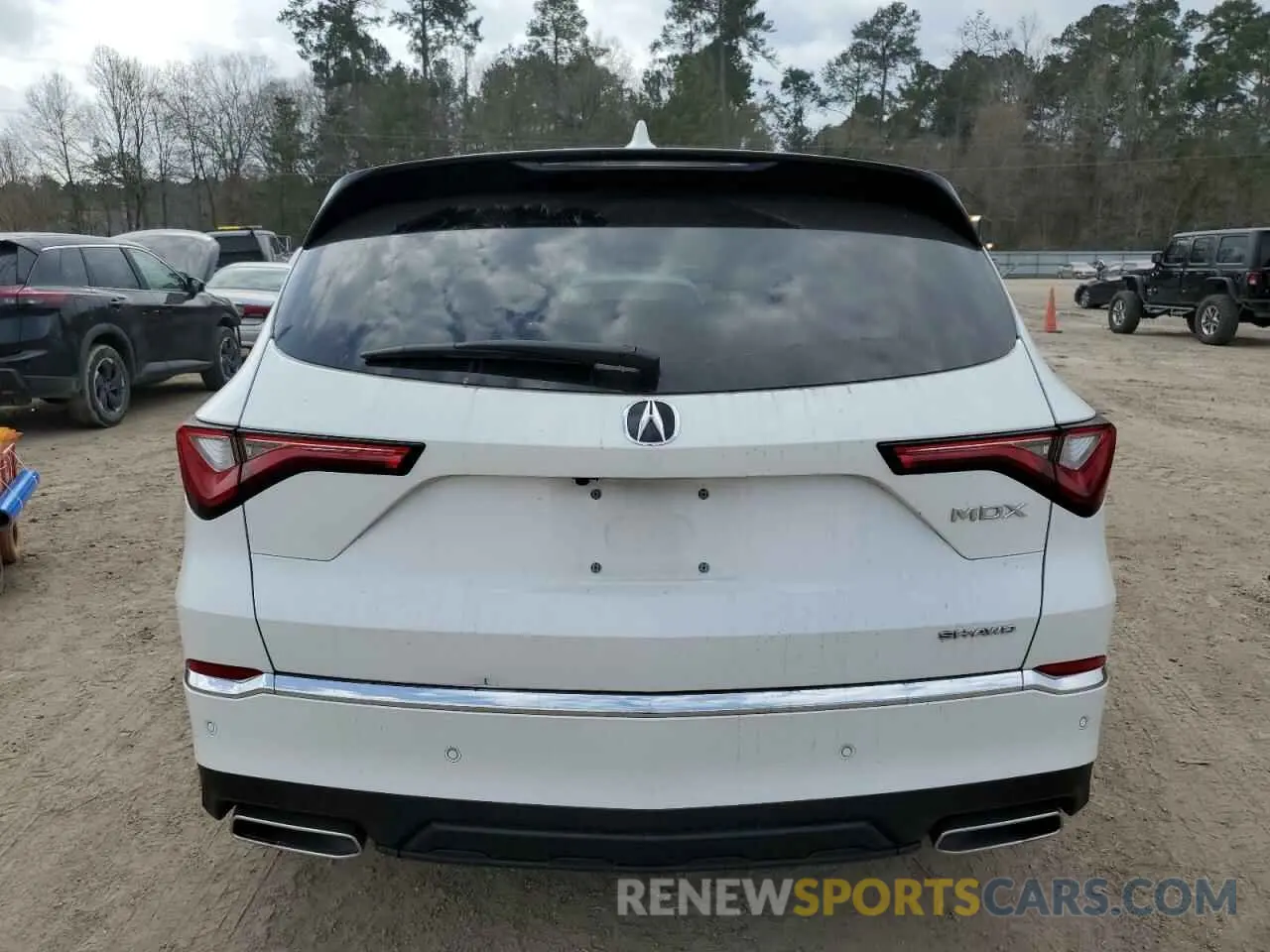 6 fotografías del automóvil dañado 5J8YE1H43NL026066 ACURA MDX 2022
