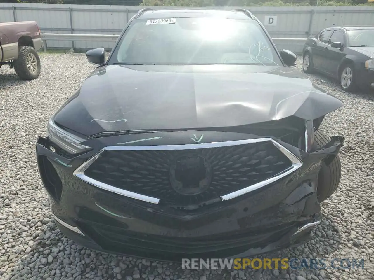 5 fotografías del automóvil dañado 5J8YE1H44NL044432 ACURA MDX 2022