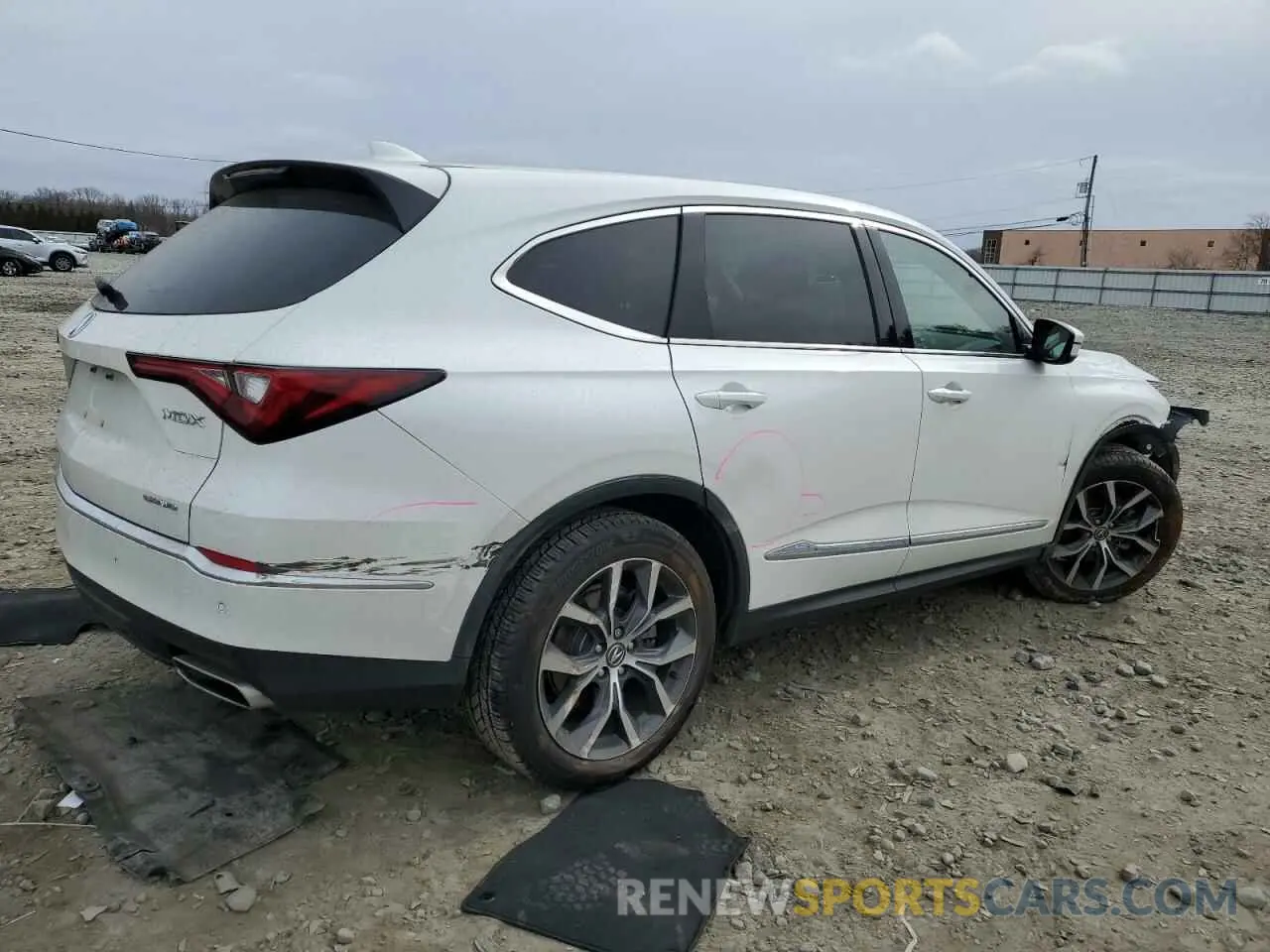 3 fotografías del automóvil dañado 5J8YE1H45NL043239 ACURA MDX 2022