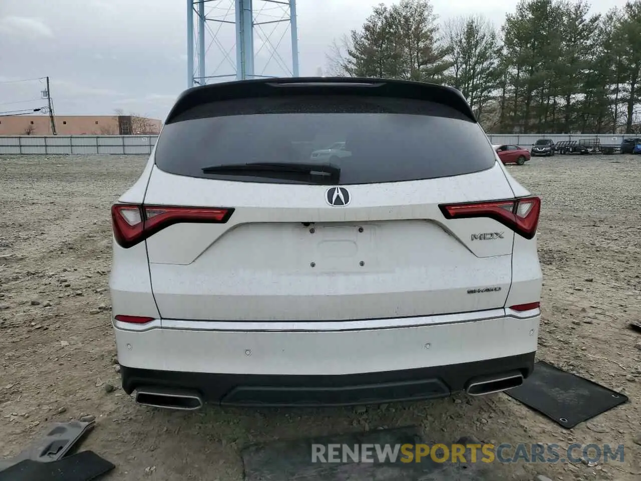 6 fotografías del automóvil dañado 5J8YE1H45NL043239 ACURA MDX 2022