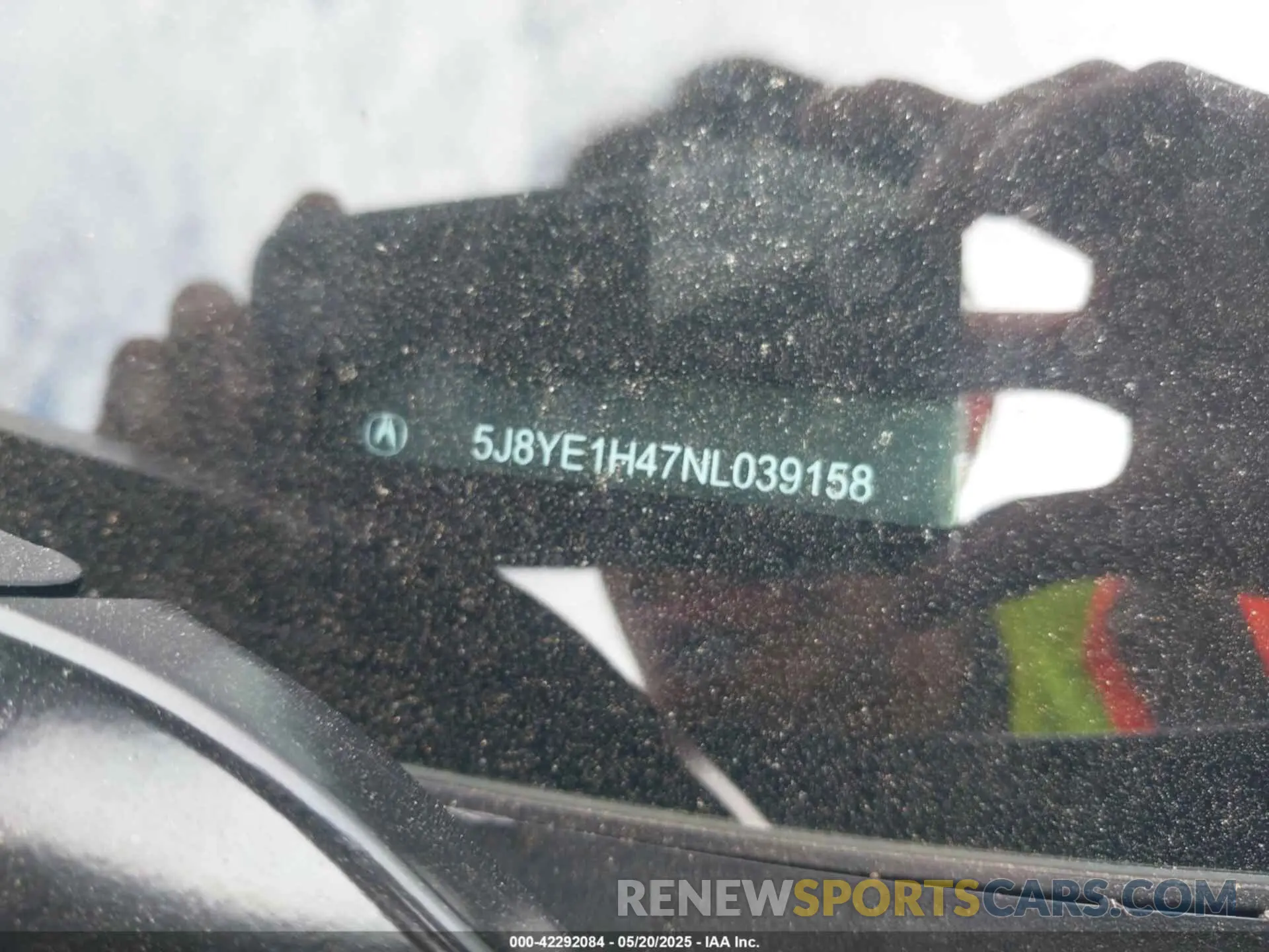 9 fotografías del automóvil dañado 5J8YE1H47NL039158 ACURA MDX 2022