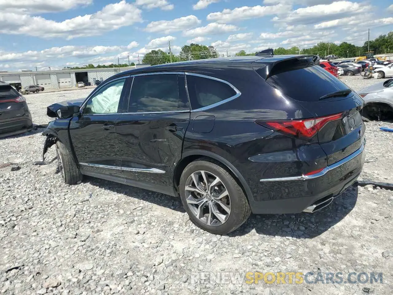 2 fotografías del automóvil dañado 5J8YE1H48NL037421 ACURA MDX 2022