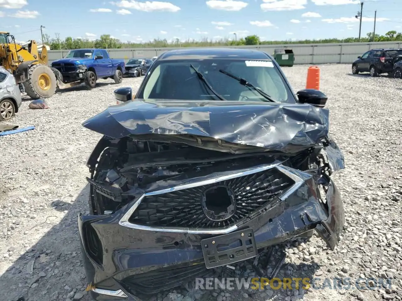 5 fotografías del automóvil dañado 5J8YE1H48NL037421 ACURA MDX 2022