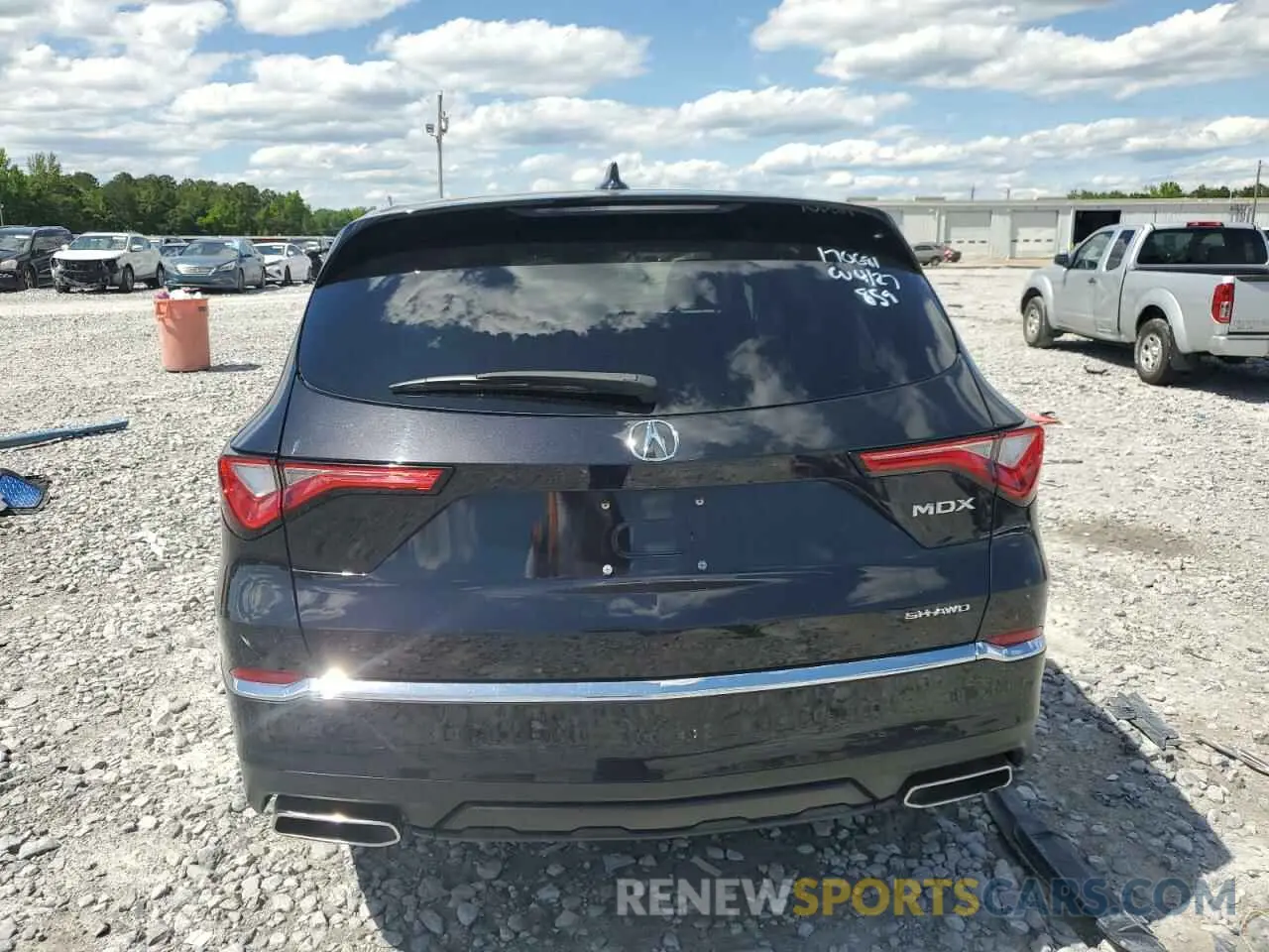 6 fotografías del automóvil dañado 5J8YE1H48NL037421 ACURA MDX 2022