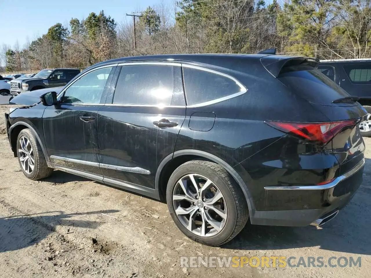 2 fotografías del automóvil dañado 5J8YE1H49NL037704 ACURA MDX 2022
