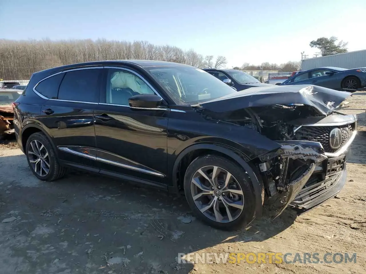 4 fotografías del automóvil dañado 5J8YE1H49NL037704 ACURA MDX 2022