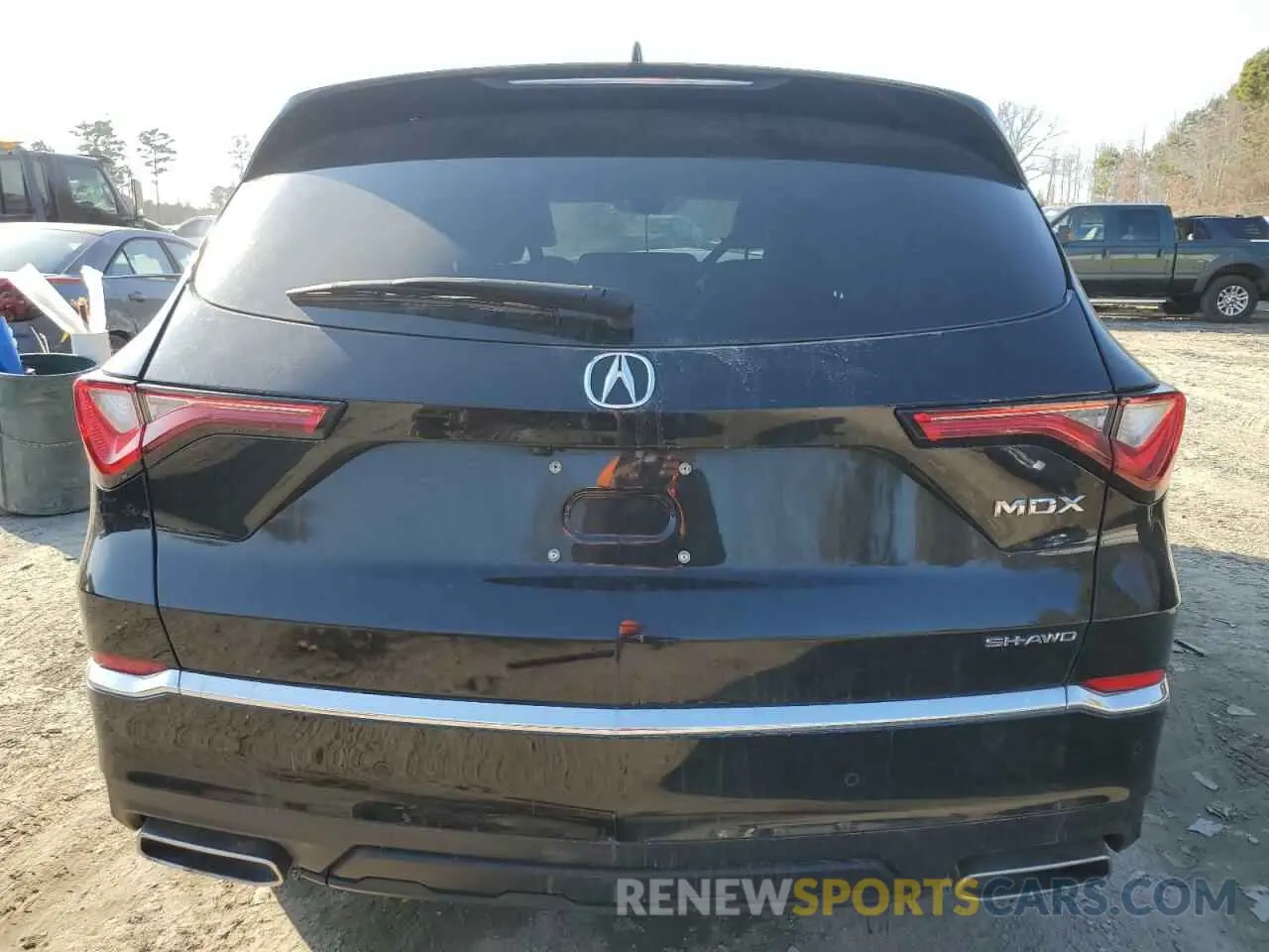 6 fotografías del automóvil dañado 5J8YE1H49NL037704 ACURA MDX 2022