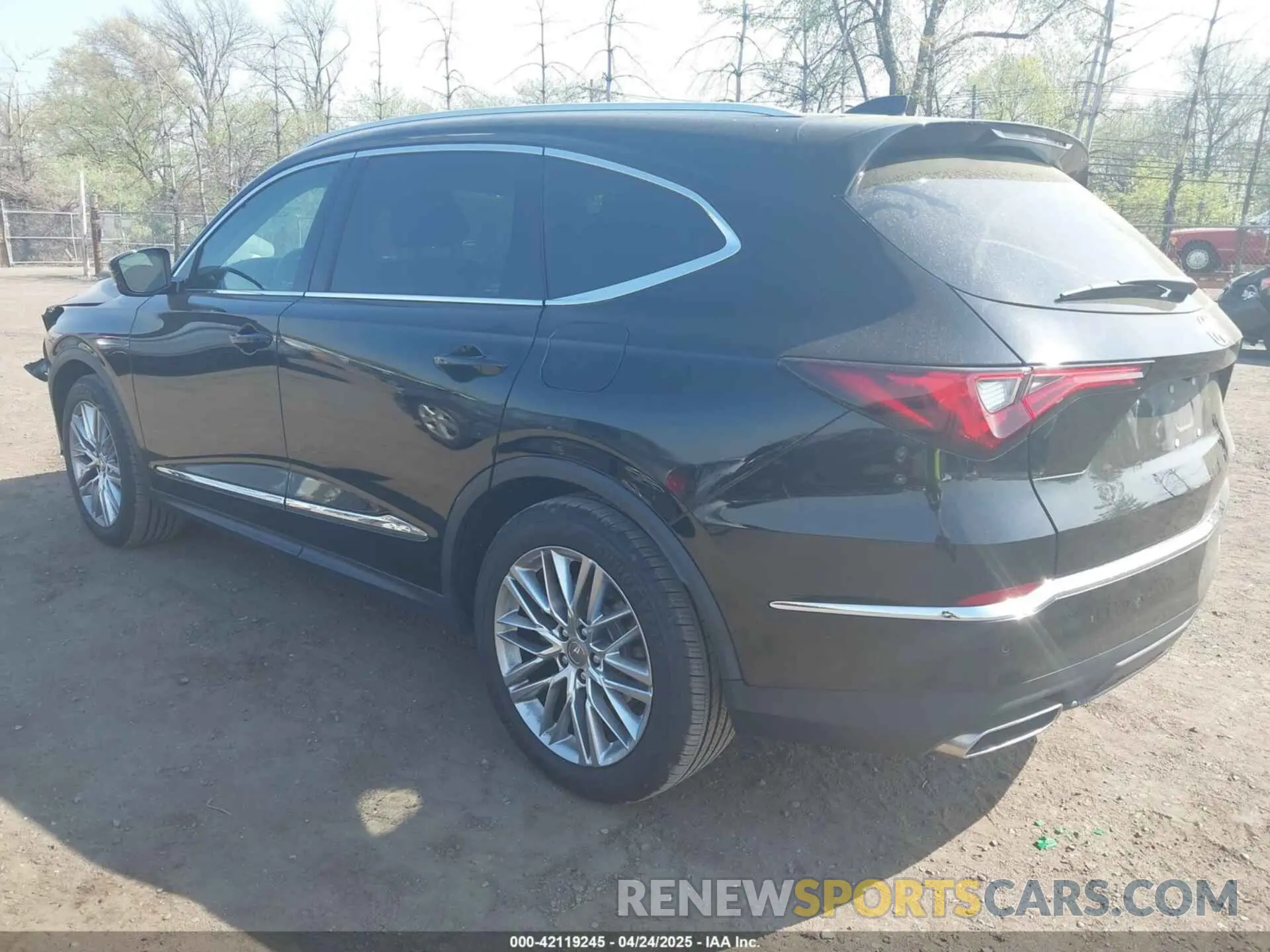 3 fotografías del automóvil dañado 5J8YE1H82NL010587 ACURA MDX 2022