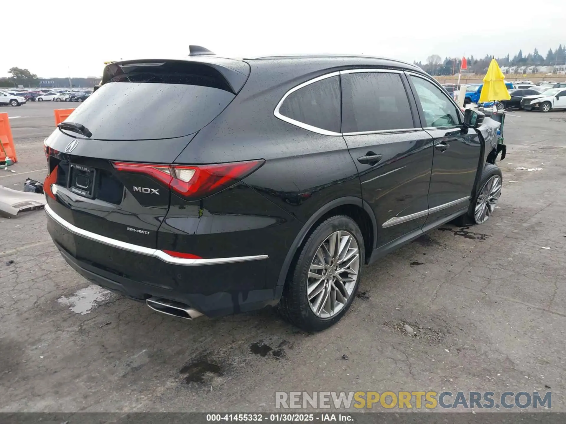 4 fotografías del automóvil dañado 5J8YE1H82NL026224 ACURA MDX 2022