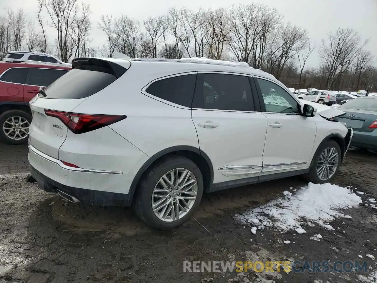 3 fotografías del automóvil dañado 5J8YE1H82NL040060 ACURA MDX 2022