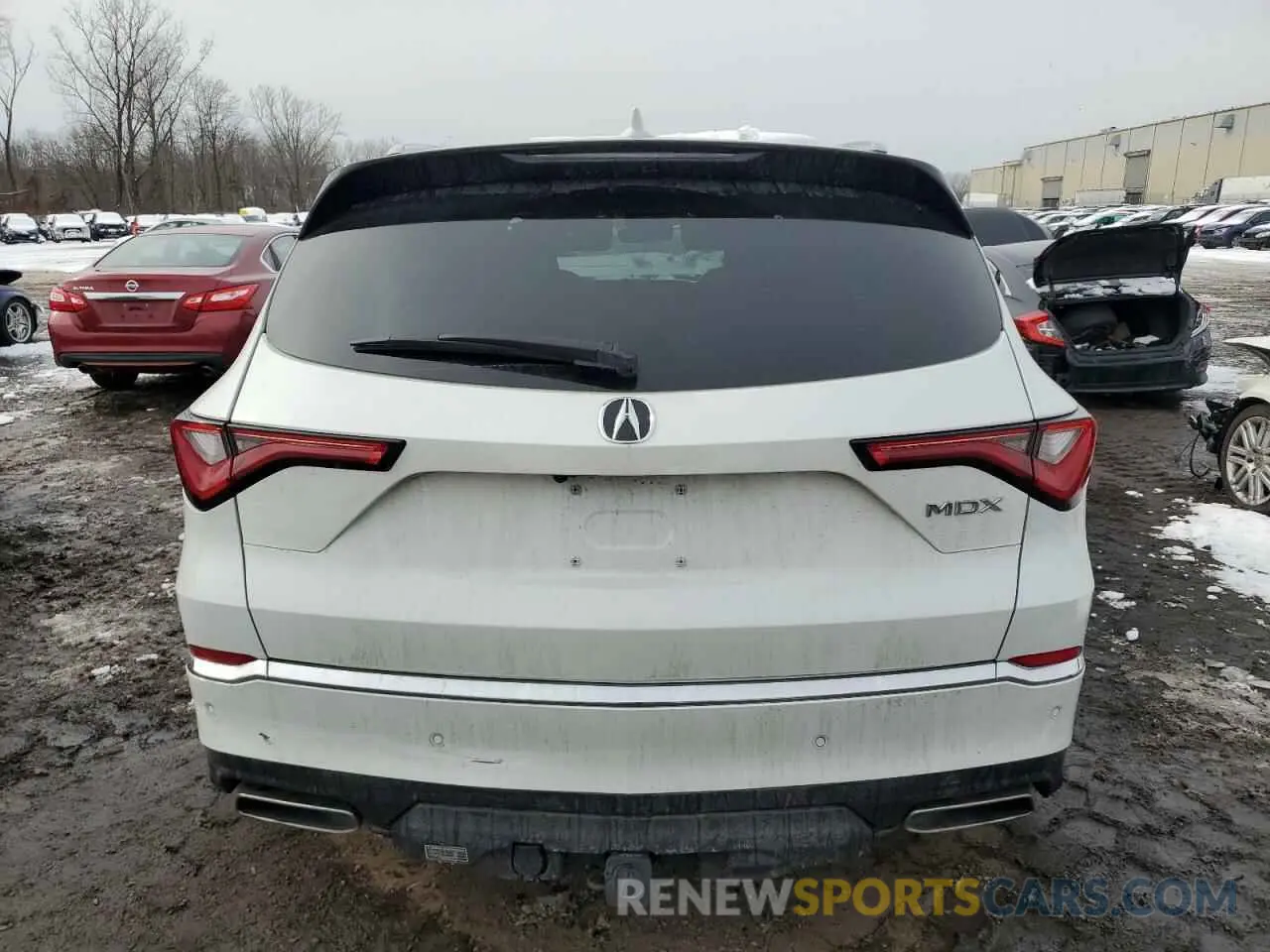 6 fotografías del automóvil dañado 5J8YE1H82NL040060 ACURA MDX 2022