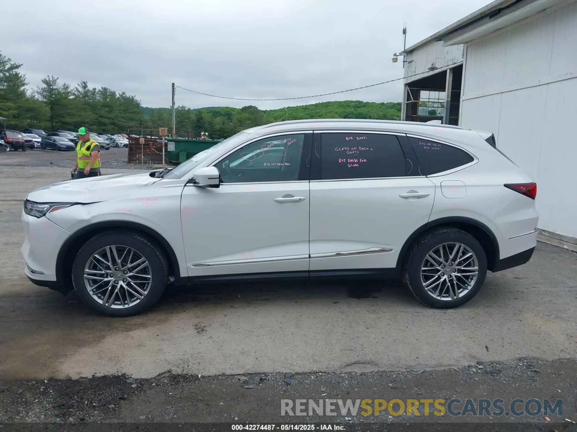 14 fotografías del automóvil dañado 5J8YE1H83NL022974 ACURA MDX 2022