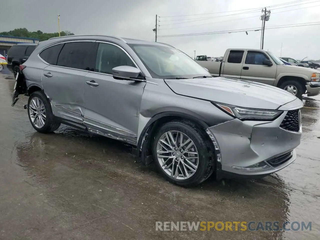 4 fotografías del automóvil dañado 5J8YE1H86NL043513 ACURA MDX 2022