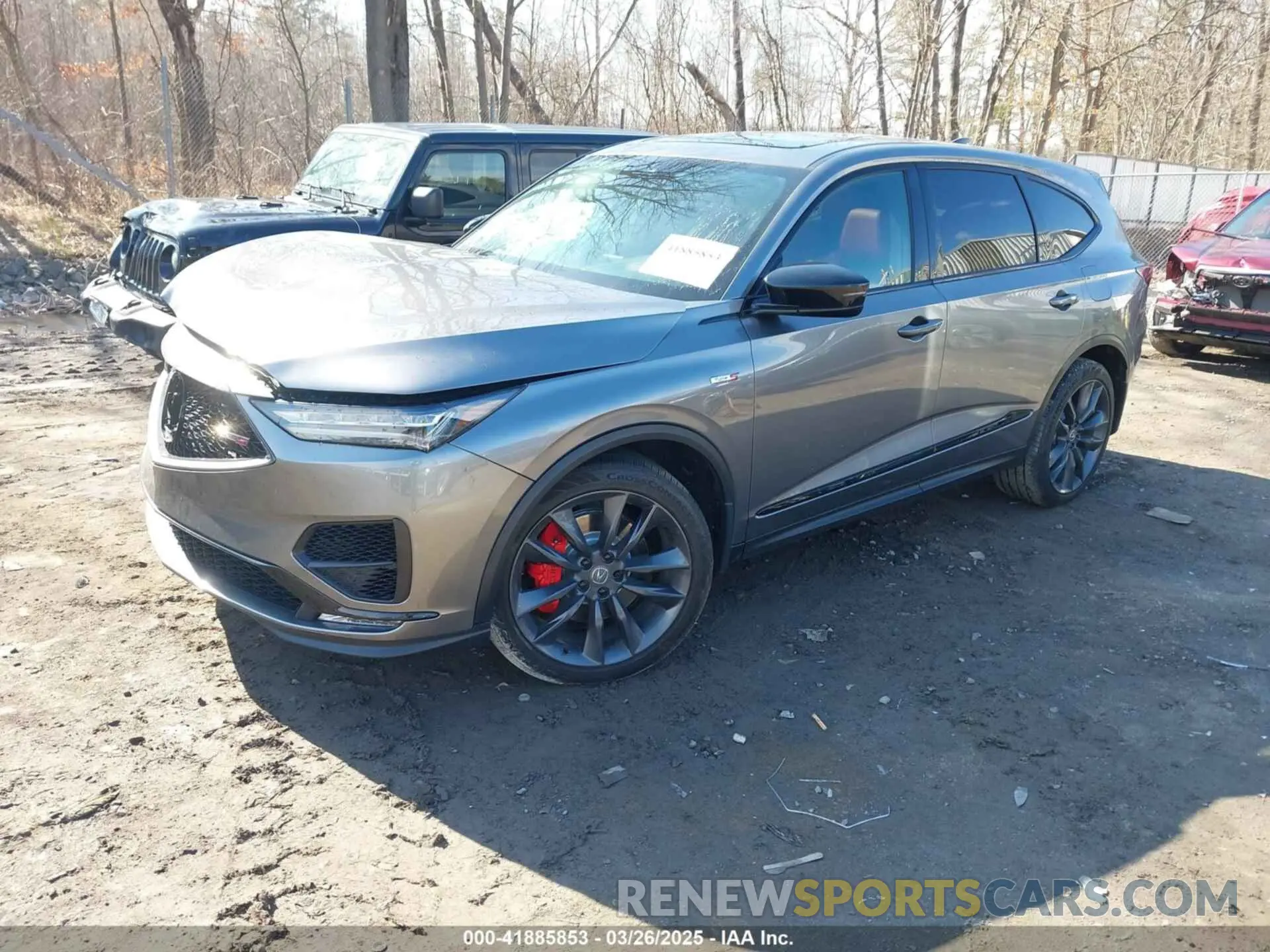 2 fotografías del automóvil dañado 5J8YD8H92PL000357 ACURA MDX 2023