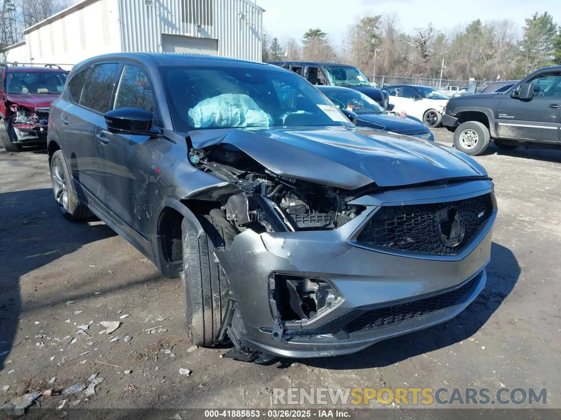 6 fotografías del automóvil dañado 5J8YD8H92PL000357 ACURA MDX 2023
