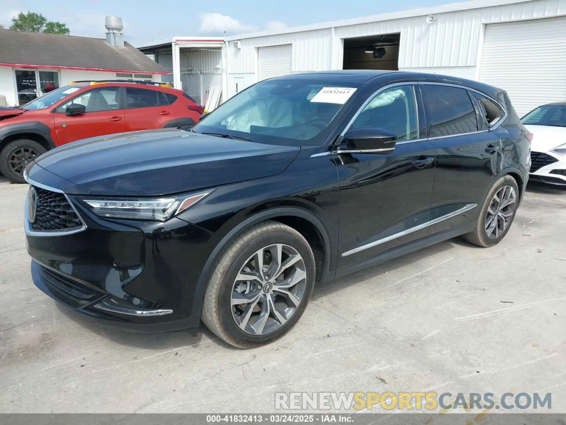 2 fotografías del automóvil dañado 5J8YD9H42PL003124 ACURA MDX 2023