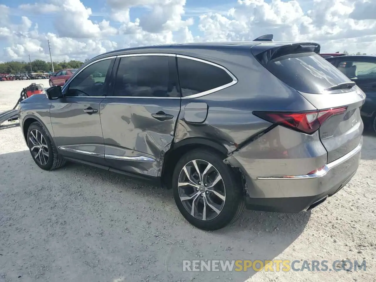2 fotografías del automóvil dañado 5J8YD9H46PL004227 ACURA MDX 2023