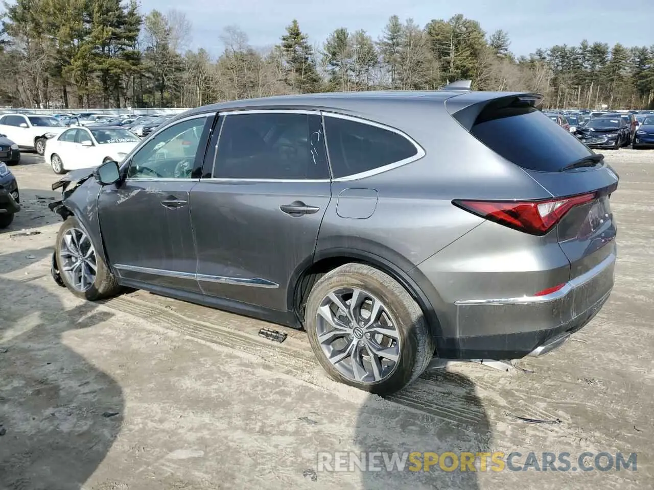 2 fotografías del automóvil dañado 5J8YD9H48PL000079 ACURA MDX 2023