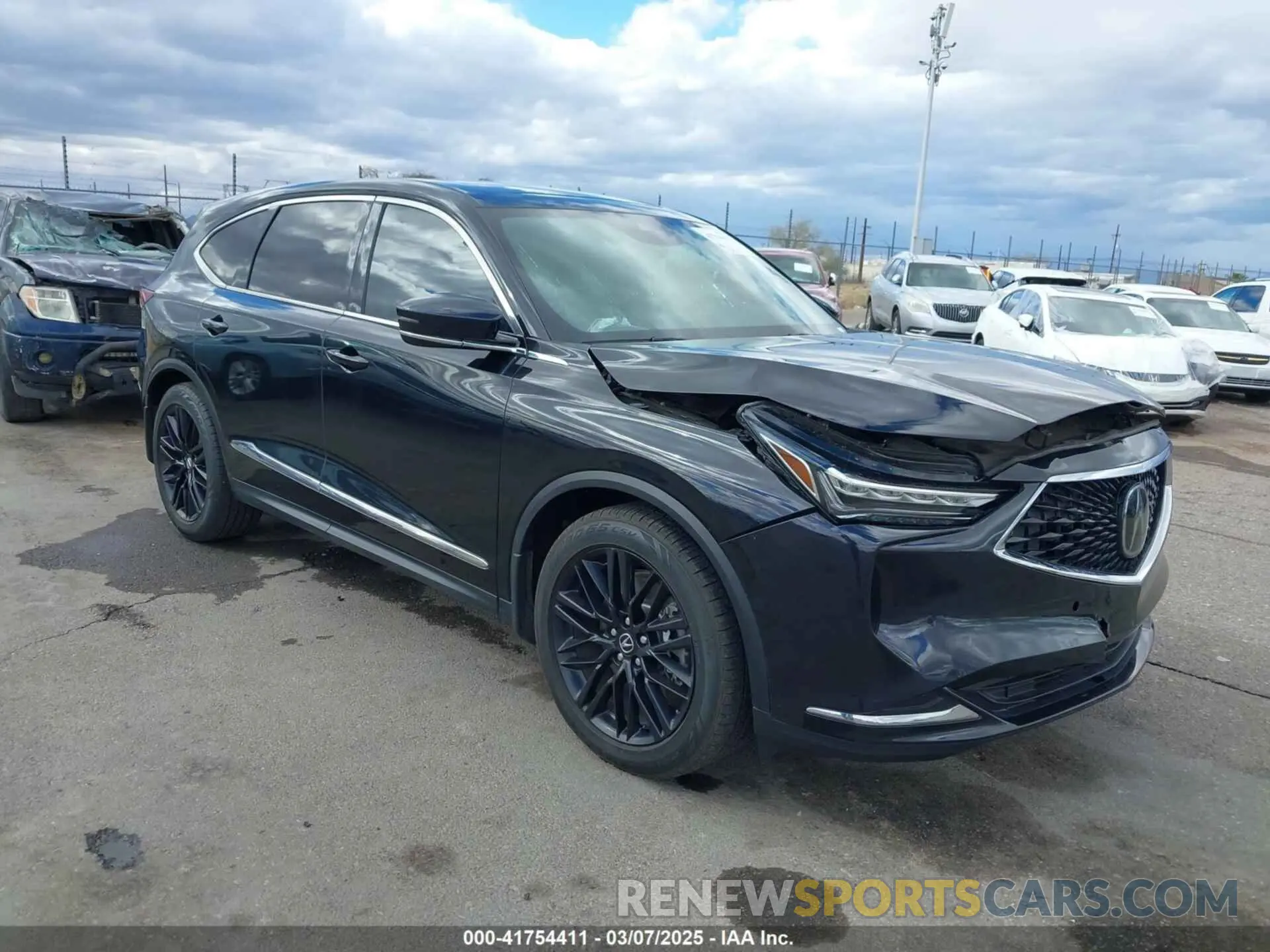 6 fotografías del automóvil dañado 5J8YD9H4XPL002240 ACURA MDX 2023