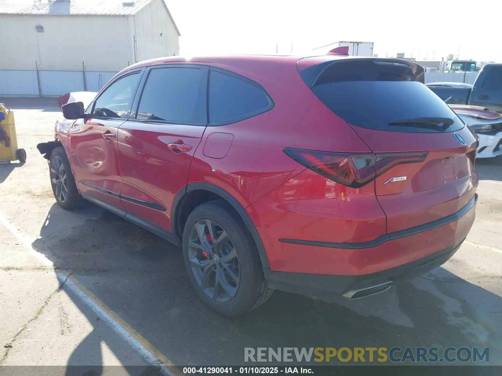 3 fotografías del automóvil dañado 5J8YE1H01PL030441 ACURA MDX 2023