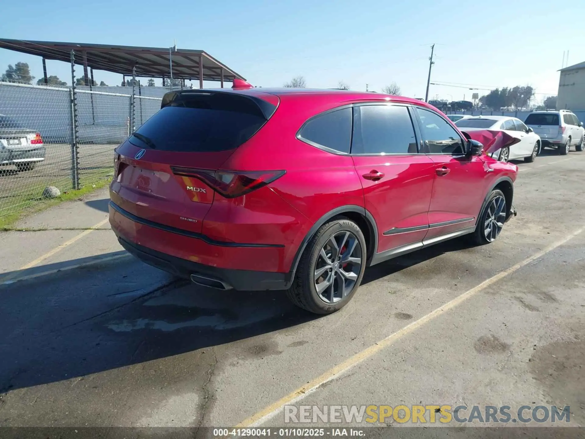 4 fotografías del automóvil dañado 5J8YE1H01PL030441 ACURA MDX 2023