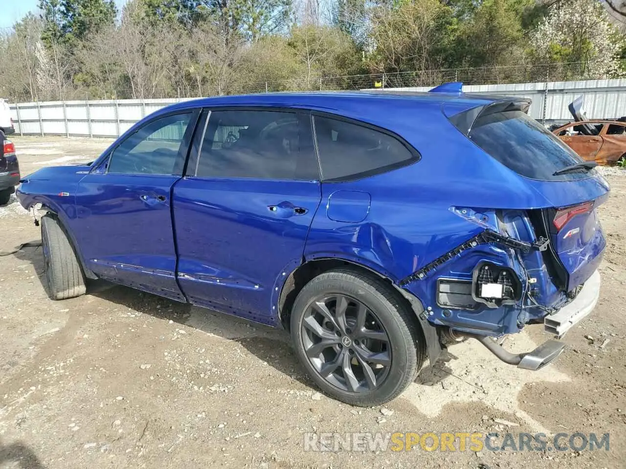 2 fotografías del automóvil dañado 5J8YE1H02PL001112 ACURA MDX 2023