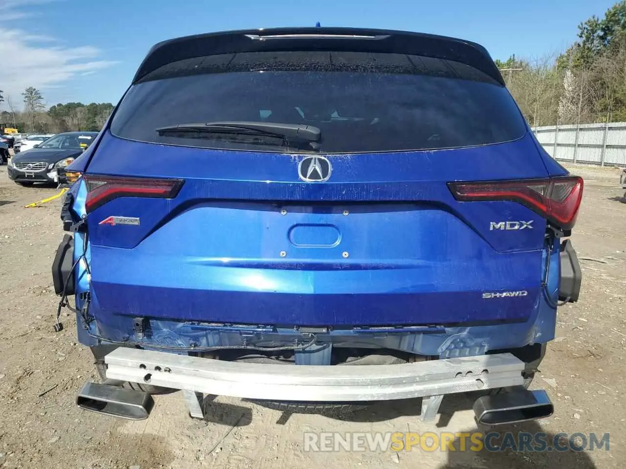 6 fotografías del automóvil dañado 5J8YE1H02PL001112 ACURA MDX 2023
